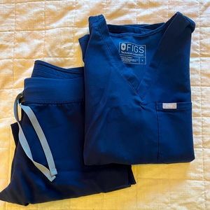 Figs Scrub Set Navy